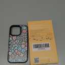 casevivid Compatible for iPhone 16 Case Cute Aesthetic - Durable Fashion Funny Phone Case - Girly Pink Spring Pattern Print Cover Design Black