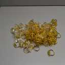 WILLBOND Leaf Napkin Rings Holders Fall Party Napkin Rings for Christmas Thanksgiving Parties, Wedding Adornment, Table Decoration Accessories(Gold,100 Pcs)