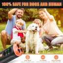 Lamido Ultrasonic Dog Bark Deterrent Devices with HD Display, 3 Emitters Anti Barking Device for Dogs, 35 FT Range, 2500 mAh Rechargeable Dog Training Tool for Indoors Outdoors Use