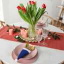 30 Pack Christmas Santa Hats Silverware Holders Mini Santa Hats Xmas Party Dinner Table Dinnerware Decorations Christmas Party Supplies for Red Wine Bottle, Knife, Fork, Candy(Blue)