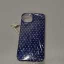 Jmltech for iPhone 14 Case Polka Dot Phone Cases Aesthetic Design Trendy Simple Case Slim Shockproof Protective Cover Navy Blue