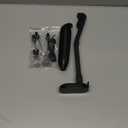 Electric Milk Frother Handheld: Rechargeable 3 in 1 - LED Digital Display with 3 Speeds Portable Stainless Steel Drink Foam Mixer - Charcoal Black