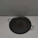 IMUSA 13.5in Carbon Steel Nonstick Round Comal with Metal Handles, Black