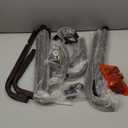 Pipishell Coat Rack with 14 Hooks, Freestanding Coat Rack Stand for Entryway, Hallway, Bedroom, and Office, Metal Coat Tree & Hat Rack for Coats, Hats, and Bags, Brown