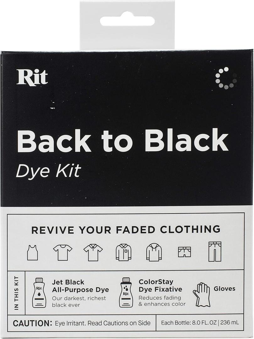Rit Back to Black Dye Kit, 5.88 x 5 x 2.38 Rit Back to Black Dye Kit, 5.88 x 5 x 2.38