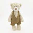MR VIVICARE 13.5" Cream Beige Bear Stuffed Animals for Kids and New Born Babies,Knitted Dressed Stuffed Teddy Bear Plush Toys for Boys and Girls,Great Gifts on Birthday,Christmas,Machine Washable