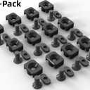 M-LOK Flashlight Pressure Switch Cable Management, 12Pack Black Lightweight Cable Clips, for M-LOK, AR, Rail Accessories