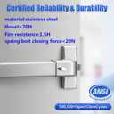 31 Inch Painted Aluminum Panic Bars for Exit Doors - Push Bar Panic Exit Device, Commercial Door Push Bar Locks, Fits Left & Right Handed Wood & Metal Doors