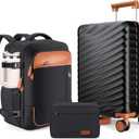 3 Piece Luggage Set with Travel Backpack, 20 PC Hardside Suitcase with Spinner Wheels, Flight Approved Carry On Luggage with YKK Zippers & TSA Lock