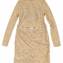 Glitter Mesh Bodycon Dress for Women 2025 Birthday,Bachelorette Party (X-Large, Rose Gold-9918)