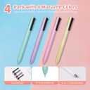 4 x Multicolor Ballpoint Pen 0.7, Multicolor Pen in One, 4-in-1 Colored Pens, 4 Color Retractable Pen in One, Colorful Ink, Ballpoint Gift Pens for Planner Journaling, Valentines Day Gifts