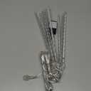 LJLNION Meteor Shower Lights, 12 Inch Outdoor Icicles Christmas Lights, 8 Tubes 288 LED Iciclelights Snow Falling Light, Connectable Raindrop Light, Xmas Wedding Party Tree Holiday Decor, Blue