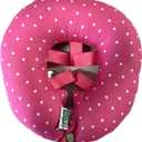 Puppy Bumpers Pink Dots Up to 10"- Made in USA 100% Cotton Stuffed Safety Fence Collar to Keep Your pet Safely on The Right Side of The Fence.
