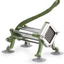 New Star Foodservice 42306 Commercial Grade French Fry Cutter with Suction Feet, 3/8", Green