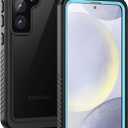 Lanhiem for Samsung Galaxy S24 Phone Case, IP68 Waterproof Dustproof, Built-in Screen Protector, Rugged Full Body Shockproof Protective Cover for Galaxy S24 5G 6.2 Inch, Light Blue