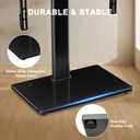 XINLEI Universal Swivel TV Stand Base Table Top TV Stand for 32-75 Inch TVs 60 Degree Swivel, 12 Height Adjustable Monitor Mount Stand, Max VESA 600x400mm,Holds up to 99lbs TS204