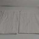 Linen Light Filtering Curtains 96 Inches Long 2 Panels Long Ivory Semi Sheer Linen Blended Window Curtains Back Tab Pocket Natural Off White Rustic Farmhouse Drapes for Living Room Bedroom 52X96
