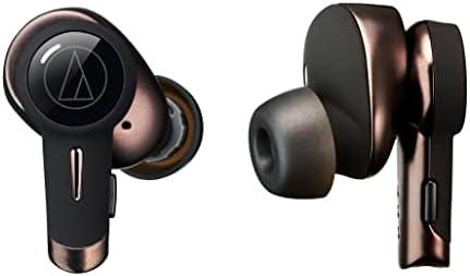 Audio-Technica ATH-TWX9 Wireless Earbuds, Premium Listening Experience with Bluetooth Wireless, Noise-Cancellation, High-Resolution Drivers with Innovative Acoustic Technology, Adjustable