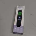 No-Touch Forehead Thermometer for Adults, Infrared Digital Baby Thermometer for Kids, Accurate Reading with Large Display, Mute Mode, Memory Recall, Fever Alarm (Black)