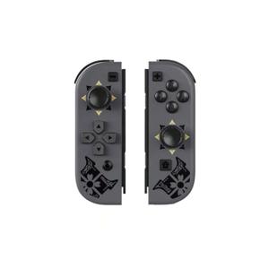 Tns-1864 1set Of Gray+Patterned Wireless Game Controller With Dual Vibration, Six-Axis Motion Sensor And One-Button Wake-Up Function, Suitable For Switch Lite And Switch Oled Game Consoles