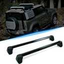 Lockable Crossbars Fit for Land Rover Defender 90 2020 2021 2022 2023 Luggage Cargo Crossbar Carrier Aluminum Cross Rail Bar Car Top Luggage Carriers for Automobiles (Defender 90 Black)