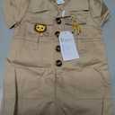 ABAFIP Baby Girl Toddler Boy Safari Birthday Outfit Short Sleeve One Piece Romper Jumpsuit with Belt Hat 0-6M