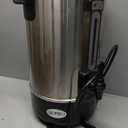 ALPHA LIVING 100 Cups Electric Coffee Urn – Stainless Steel Large Capacity Electric Kettle Percolator Coffee Pot – Ideal Hot Beverage Dispenser for Catering, Hotels, Restaurants –Leak-Proof Tap