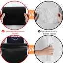 Black Bulletin Board Roll Reusable Waterproof Erasable Bulletin Board Fade Resistant Wrinkle Resistant Poster Non-Woven Fabric Bulletin Board Roll for Classroom Decor Wrapping Crafts15.7" x 39ft