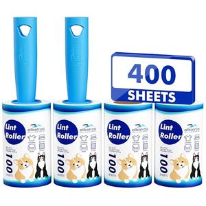 Extra Sticky Lint Roller, Mega Value Set 400 Sheets for Pet Hair Removal, Dog and Cat Lint Remover for Clothes, Furniture, Carpet