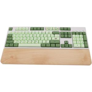 HomeDo Wooden Wrist Rest for Mechanical Keyboards, Support pad for Palm, Ergonomic Rest for Typing and Gaming,Palm Rest,Hand Rest (Beech,17.32x3.15(104 Key 100%))