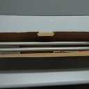 KAMANINA Silver Corner Curtain Rod for Windows 48 to 84, 7/8 inch Telescoping Splicing Corner Window Rod, Heavy Duty Curtain Rods 32 to 86 Inch with Twisted Cage Ends