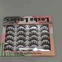 Losha Eyelashes Natural Look Faux Mink Lashes Pack Handmade Fluffy False Eyelashes 14 Pairs Cat Eye Lashes (54)