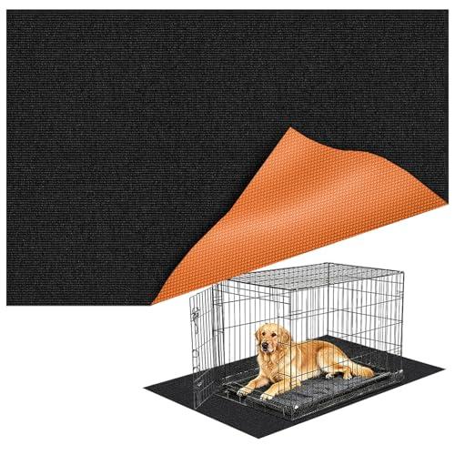 Mat for Under Dog Crate Washable Dog Crate Mat Pet Mats for Floor Waterproof Dog Mat Non-Slip Pads for Kennel Training Protect Floors (47" x 31.5" x 0.22")
