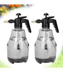 Hushee 2 Pcs 1.5 Liter Water Mister for Sports Personal Water Pump with Full Neoprene Jacket and Built in Carrying Strap, Manual Sprayer Lawn Pressure Pump Sprayer for Cooling Gym Garden (Baseball)