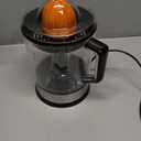 Elite Gourmet ETS047 BPA-Free 40-Watt Electric Citrus Juicer with 2 Cones, Compact, Large Volume, Pulp Control, Oranges, Lemons, Limes, Grapefruits with Easy Pour Spout, 1.2L, Black/Stainless Steel