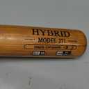 BamBooBat Adult Bamboo/Hickory Hybrid Baseball Bat, 34"/31 oz, Black/Brown (HBBG271-HY34)
