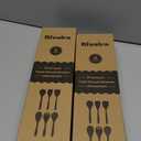 Riveira's 6-Piece Kitchen Essentials - Wooden Spoons for Cooking and Comprehensive Cooking Utensils Set (Light Teak) Pack of 2