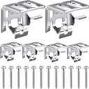 Jetec 6 Pieces Mini Blind Brackets Bracket for Window Blinds, with Screws