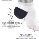 Mens & Boys Ankle Socks Cotton Warm Elastic Casual Lightweight Moisture Wicking Anti Odor | 3 & 6 Pairs, Size: 8-10