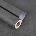 YENHOME 118"X30" Concrete Wallpaper Peel and Stick Vintage Renter Friendly Wallpaper Concrete Wall Paper for Bedroom Bathroom Office Grey Textured Contact Paper for Countertops Cabinets Drawers Walls (Dark Gray)