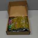 Ferreve 48 Pcs Mardi Gras Party Favors Set Includes 24 Mardi Gras Bead Necklaces Mardi Gras Accessories 24 Heart Shaped Sunglasses Gifts for Mardi Gras Costumes Carnival Parade Decorations