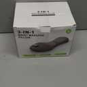 3 in 1 Electric Lumbar Massager Support Pillow, Back Massager with Heat, Adjustable Height for Bed and Chair,Back Support Pillow for Lower Back Pain Relief and Spine Support (Dark Grey)