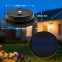 4 Pack Solar Lights Replacement Top Parts, 8 Colors Lantern Lid (Top 3.74 inch, Bottom 2.83 inch) 10 Lumens Lantern Lids Replacement Light for Hanging Solar Lanterns Outdoor Decorations Garden Patio