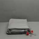 QPAU Inflatable Toddler Travel Bed with 3-Sided Safety Bumpers, Extra Large Kids Air Mattress, Includes Detachable Mattress, Portable for Camping, Travel, Home Use (Grey)