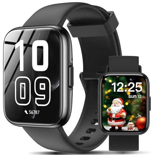 Smart Watch with Alexa Built-in, 1.83" HD Touchscreen Fitness Tracker with Bluetooth Calling, 120+ Sports Modes, Heart Rate/Sleep Monitor, IP68 Waterproof Smartwatch for Android iOS, for Men Women