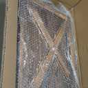 Wooden Christmas Tree Collar, 36'' Extra Large Hexagon Brown Christmas Tree Base Cover Decor for Artificial Tree,Rustic Farmhouse Tree Skirt Alternative for 7.5ft 9ft Trees