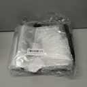 3 Pack Clear Bags with Zipper and Handles, Halloween Christmas Wreath Storage, Gift Bag Organizer, Moving Boxes Alternative, Under the Bed Storage (Black)