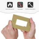 Matte Gold Outlet Covers Luxury Modern Brushed Bronze 1 Gang Rocker Single Light Switch Cover Plate Decorative Gfci Wall Plate Electrical Switch Plate Covers Kitchen Bathroom Decor