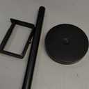 YUMORE Heavy Duty Toilet Paper Holder Stand, Extra-Weighted Base No Tipping, Stainless Steel Toilet Paper Stand, Free Standing Floor Tissue Roll Holder for Bathroom, Matte Black 200UP