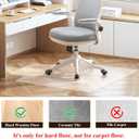 Office Chair Mat for Hardwood Floors - 36"x47" Desk Chair Mats Home Floor Protector Heavy Duty - Easy Clean